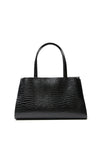 THE SIDNEY BLACK CROC TOTE | GHOST