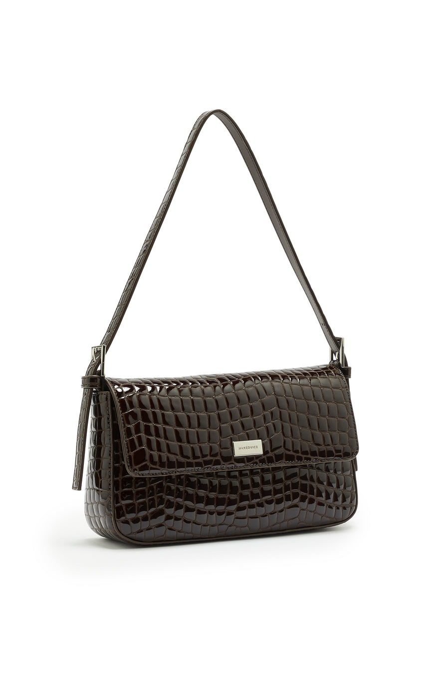 THE SILVIE CHOC CROC BAG | GHOST