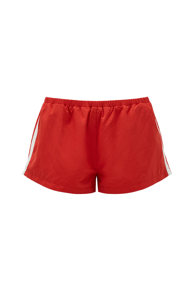 THE SPENCER RED SHORT 