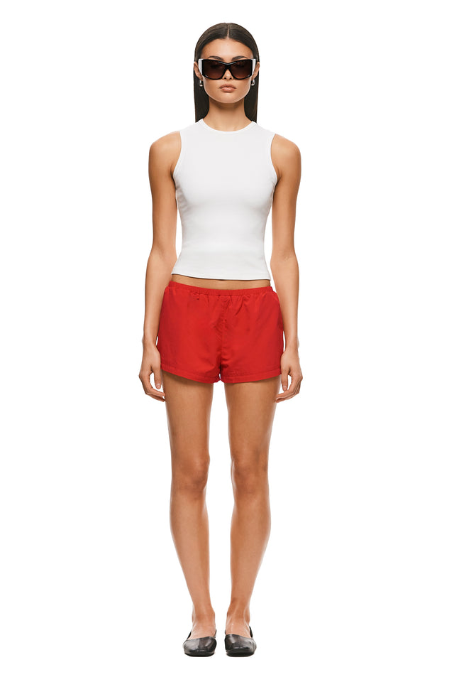 THE SPENCER RED SHORT 