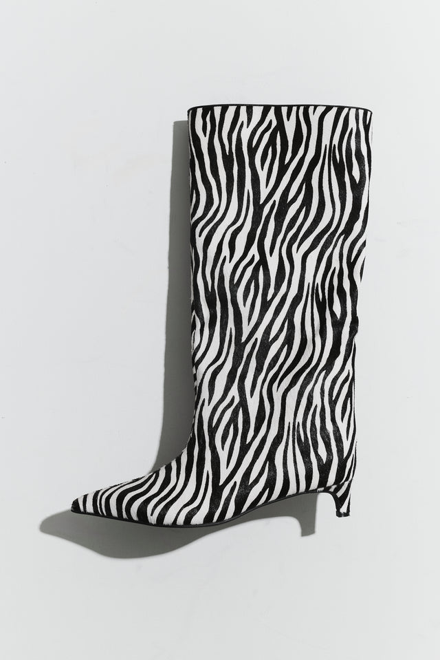 THE STACEY ZEBRA BOOT 