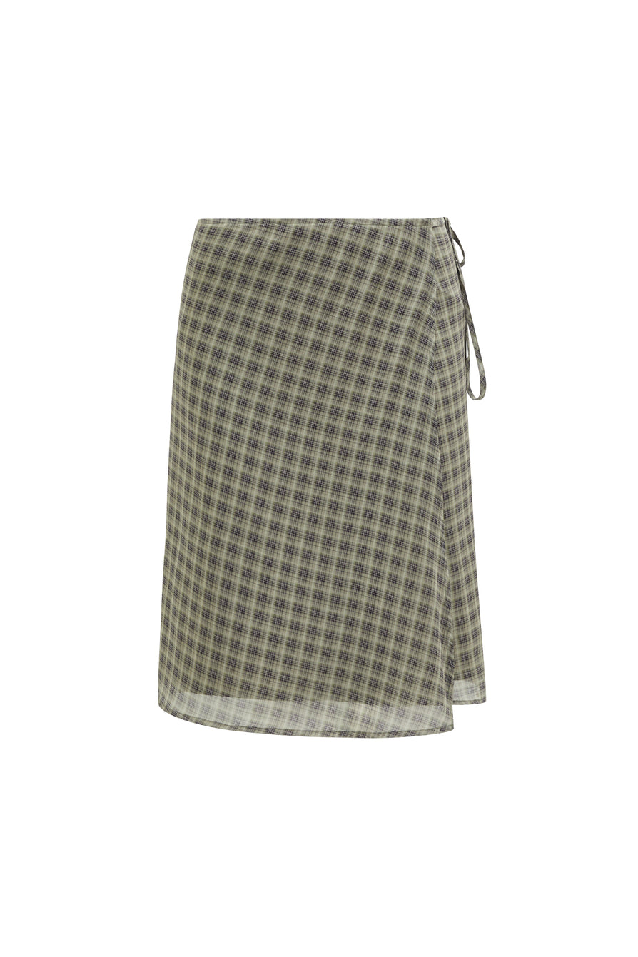 THE TALULAH CHECK MIDI SKIRT | GHOST