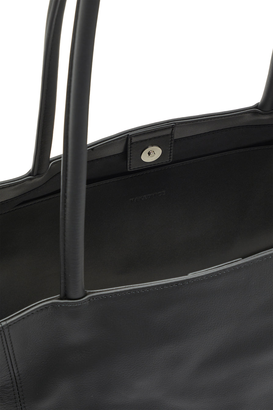 THE TATUM BLACK TOTE | GHOST