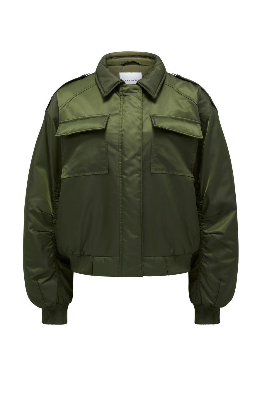 THE TEX KHAKI BOMBER JACKET | GHOST
