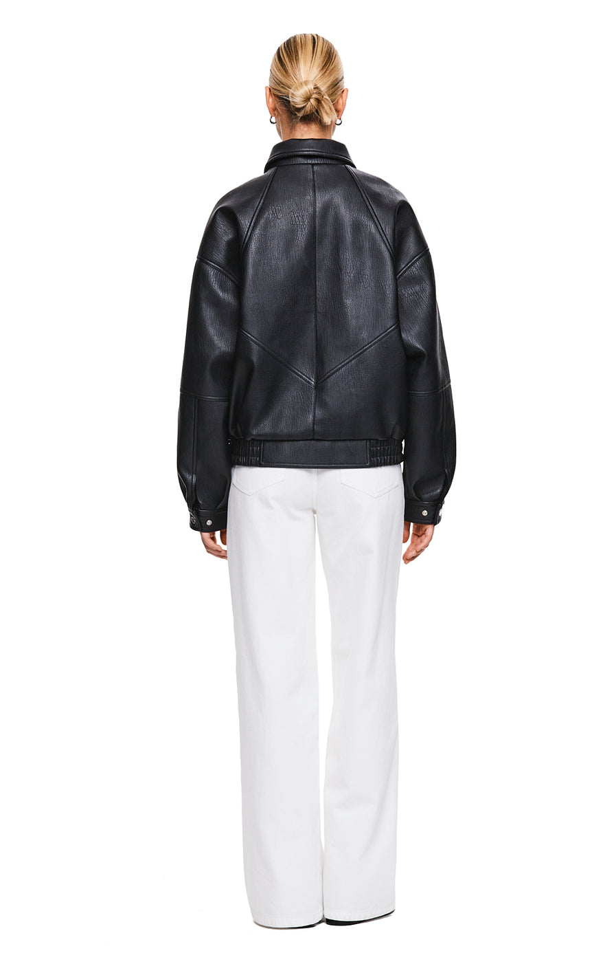 THE TOREY BLACK JACKET | model