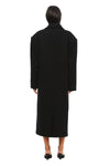 THE BOSTON OVERSIZED BLACK WOOL BLEND COAT | MODEL