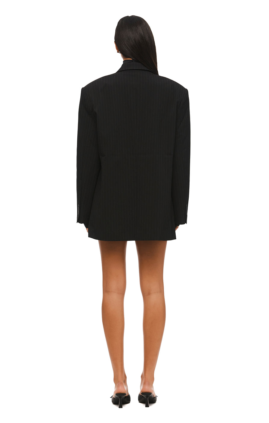 THE ROMAN PINSTRIPE BLAZER | MODEL