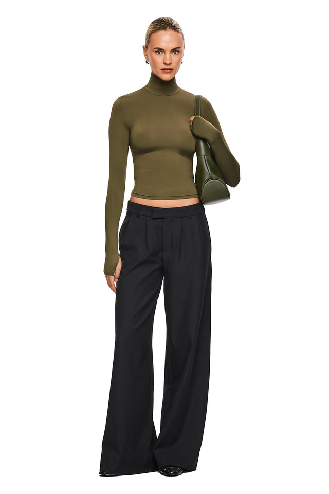 THE TULSA KHAKI TURTLENECK 