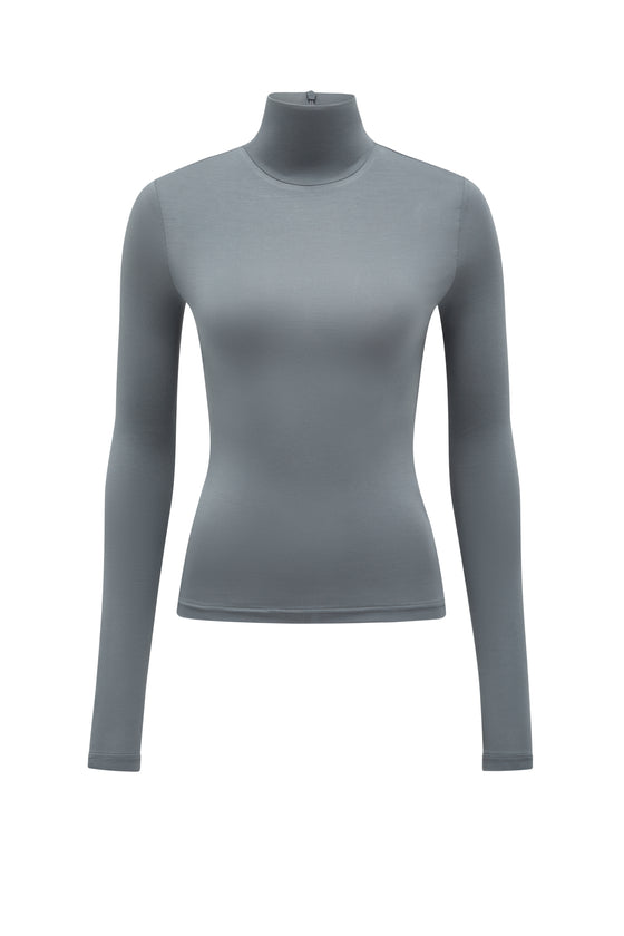 THE TULSA SLATE TURTLENECK TOP