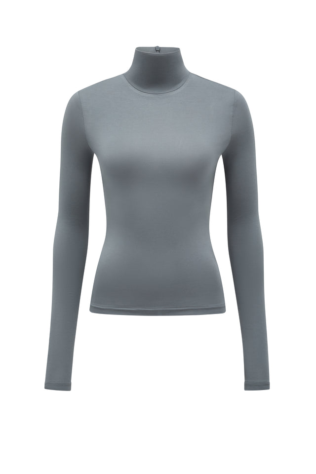 THE TULSA SLATE TURTLENECK TOP 