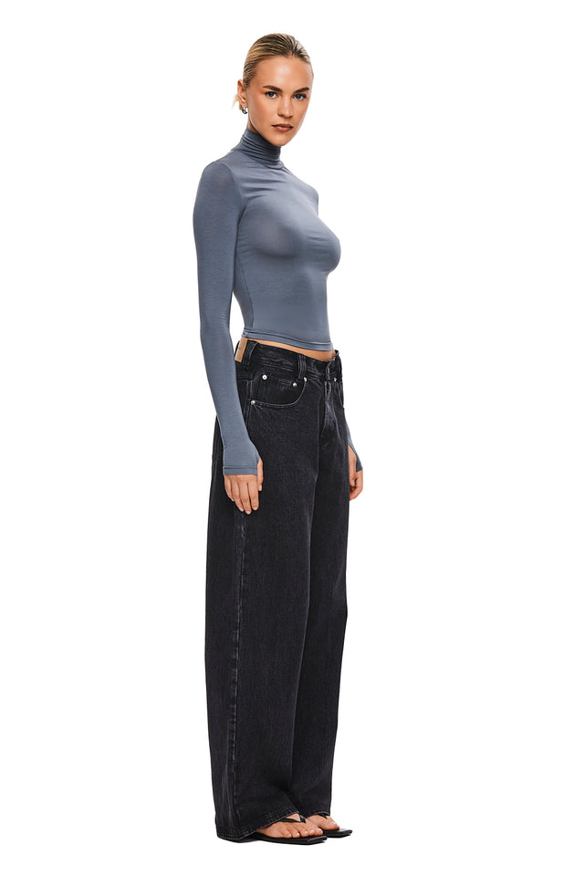 THE TULSA SLATE TURTLENECK 