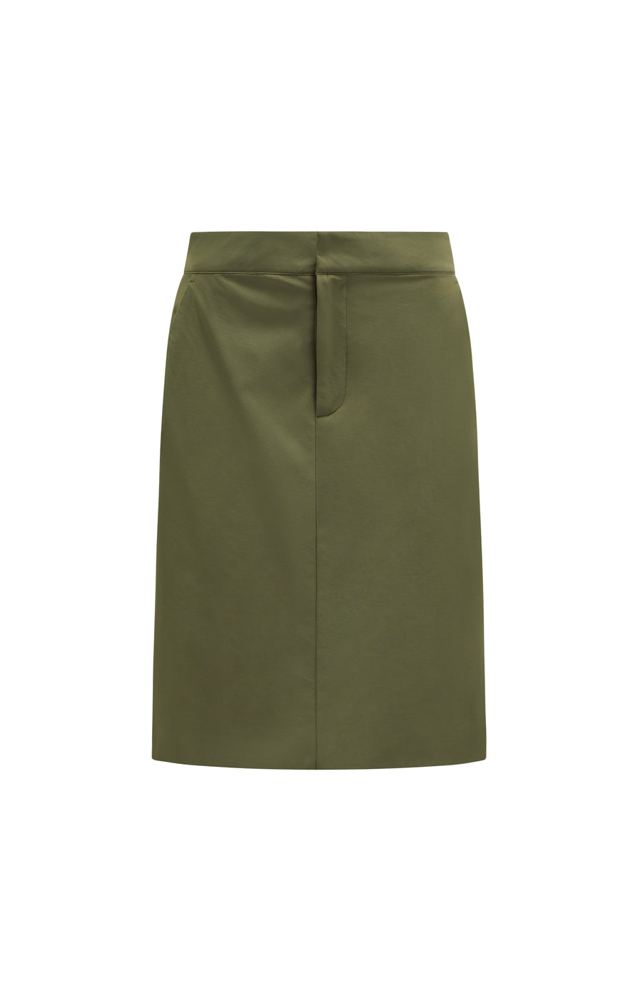 THE VICTORIA MOSS MIDI SKIRT | GHOST
