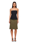 THE VICTORIA MOSS MIDI SKIRT | MODEL