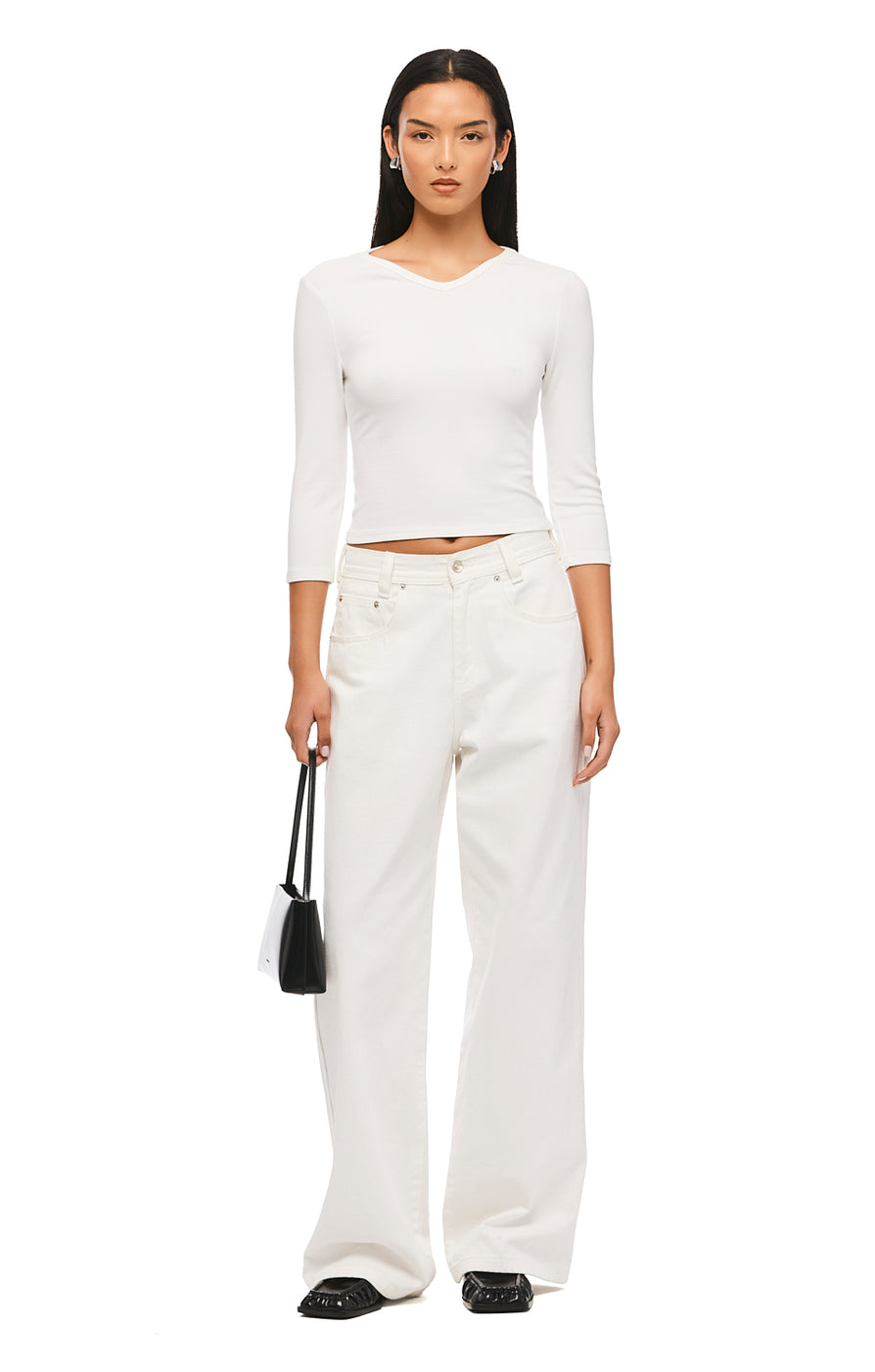 THE MAXWELL WHITE JEAN | MODEL