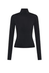 THE TULSA BLACK TURTLENECK TOP | ghost