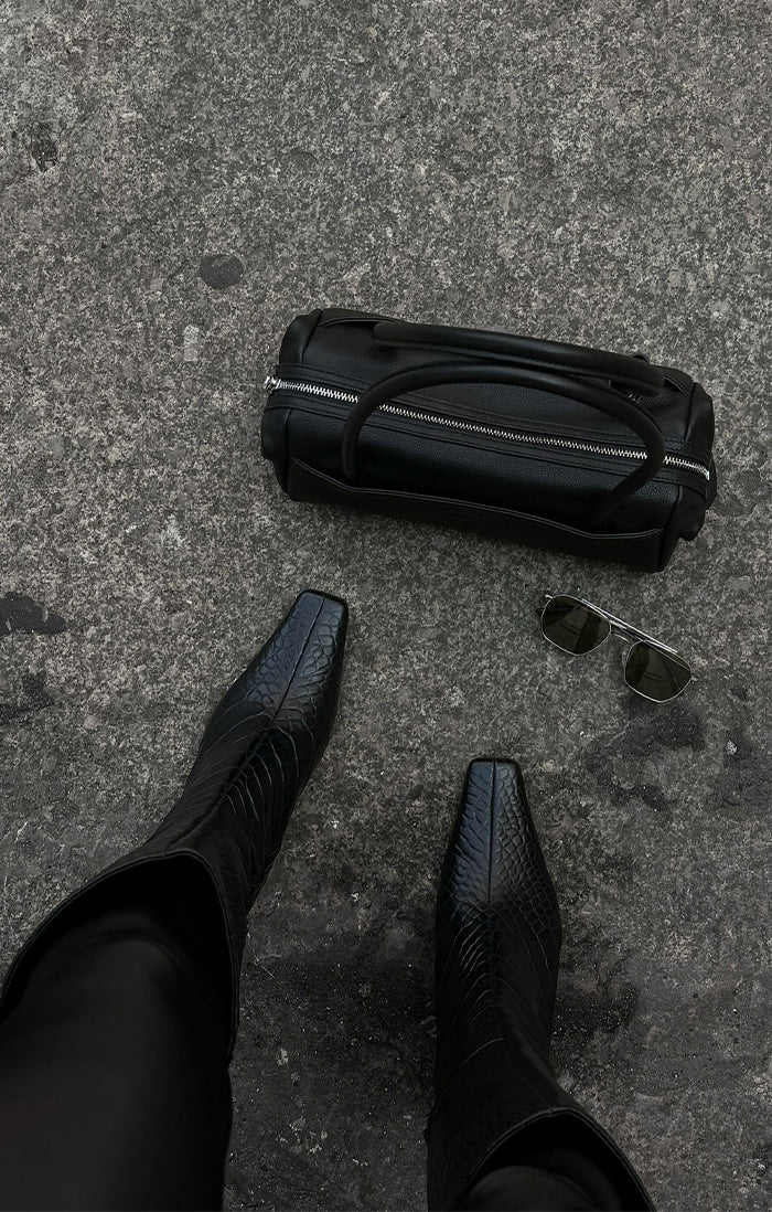 THE ASHER BLACK CROC BOOT | lifestyle