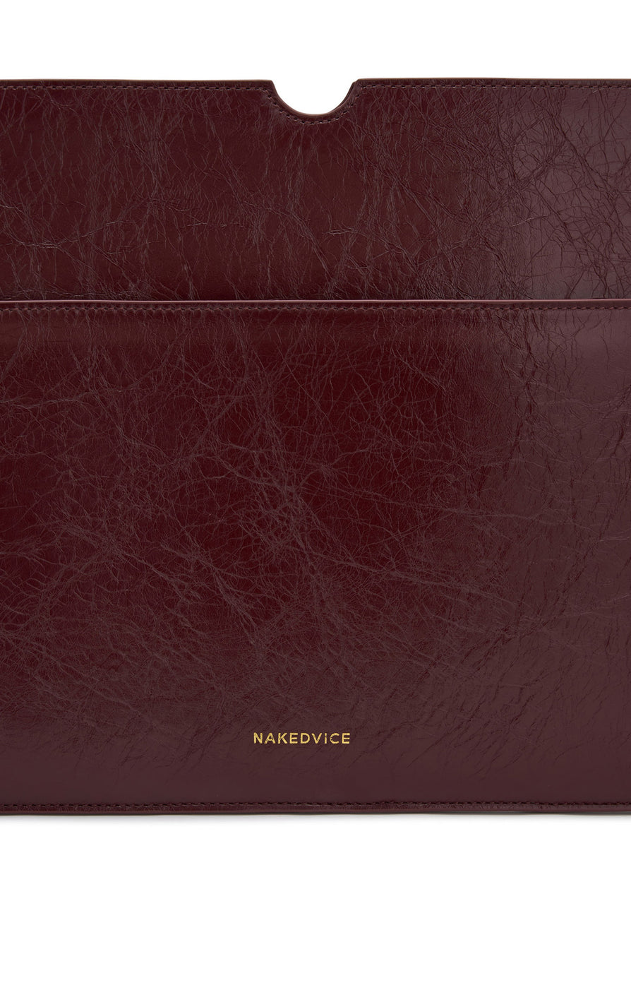 THE BASS BURGUNDY LAPTOP SLEEVE