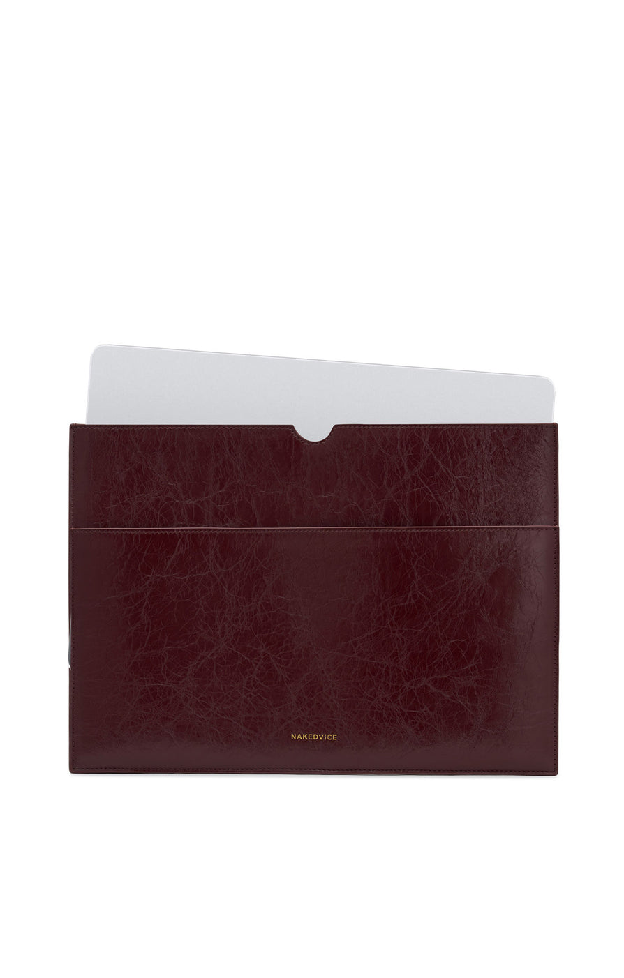 THE BASS BURGUNDY LAPTOP SLEEVE