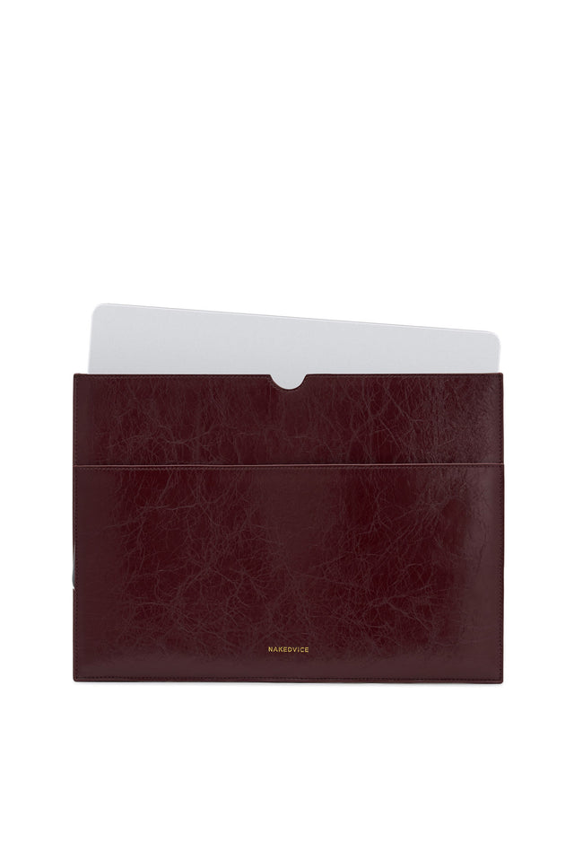 THE BASS BURGUNDY LAPTOP SLEEVE