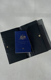 THE SALERNO BLACK PASSPORT WALLET | lifestyle