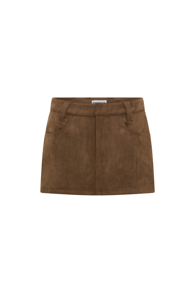 THE BROOKLYN BROWN SKIRT 