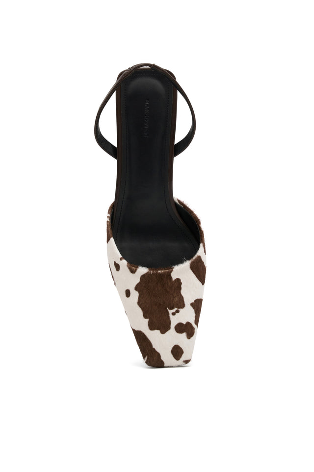 THE CUPID COW-PRINT HEEL