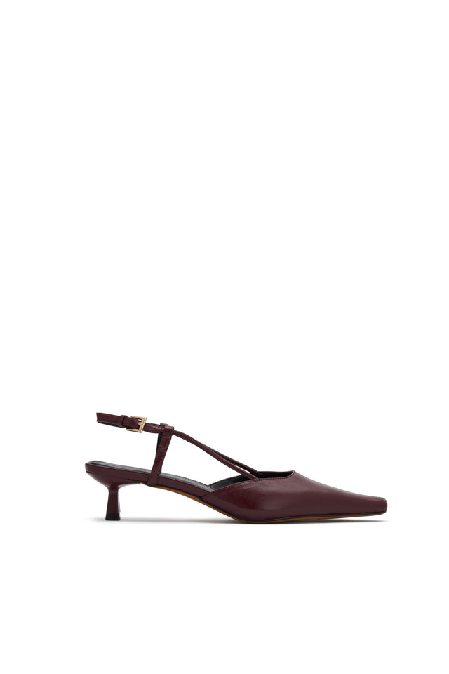 THE DOLLY BURGUNDY HEEL 