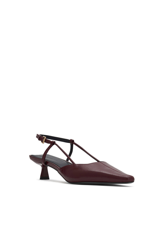 THE DOLLY BURGUNDY HEEL 