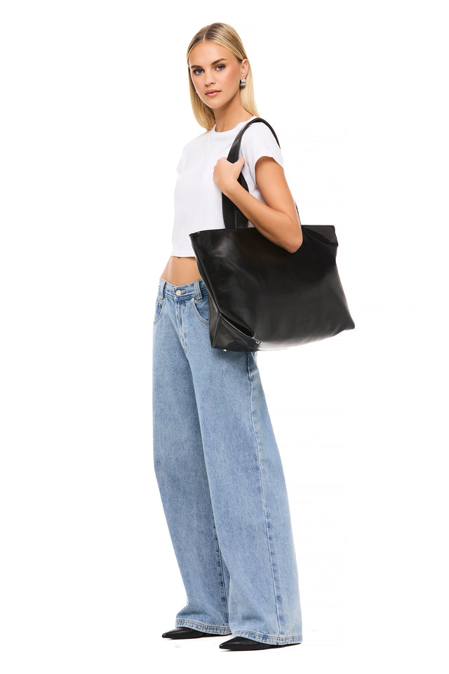 THE GINA BLACK TOTE 