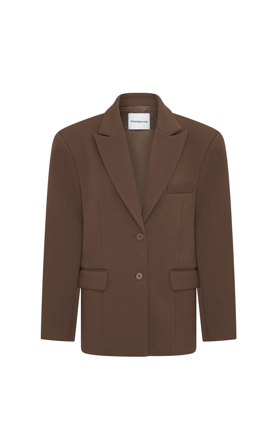 THE ISLA BROWN BLAZER | ghost