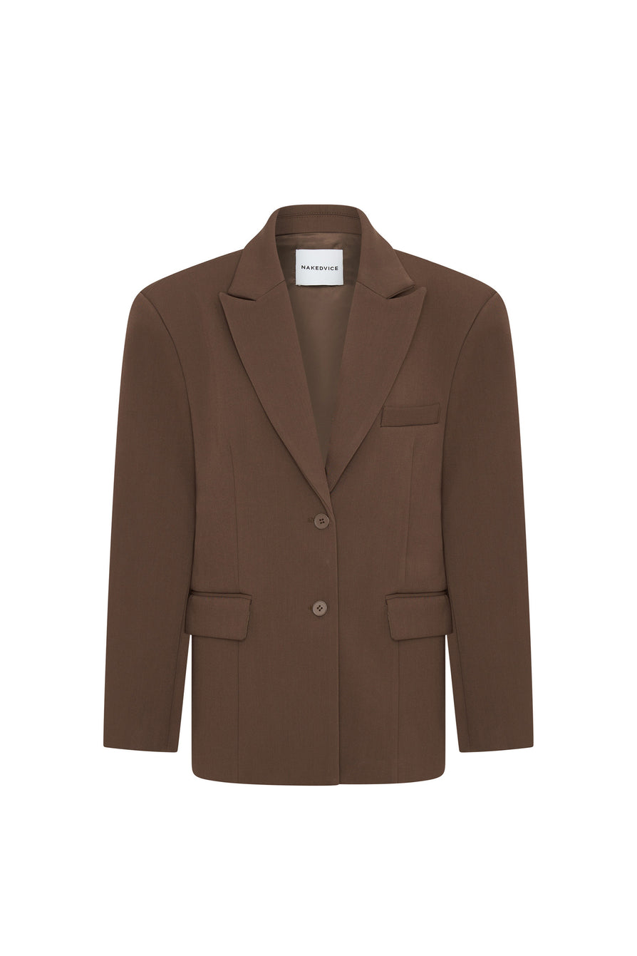 THE ISLA BROWN BLAZER | ghost