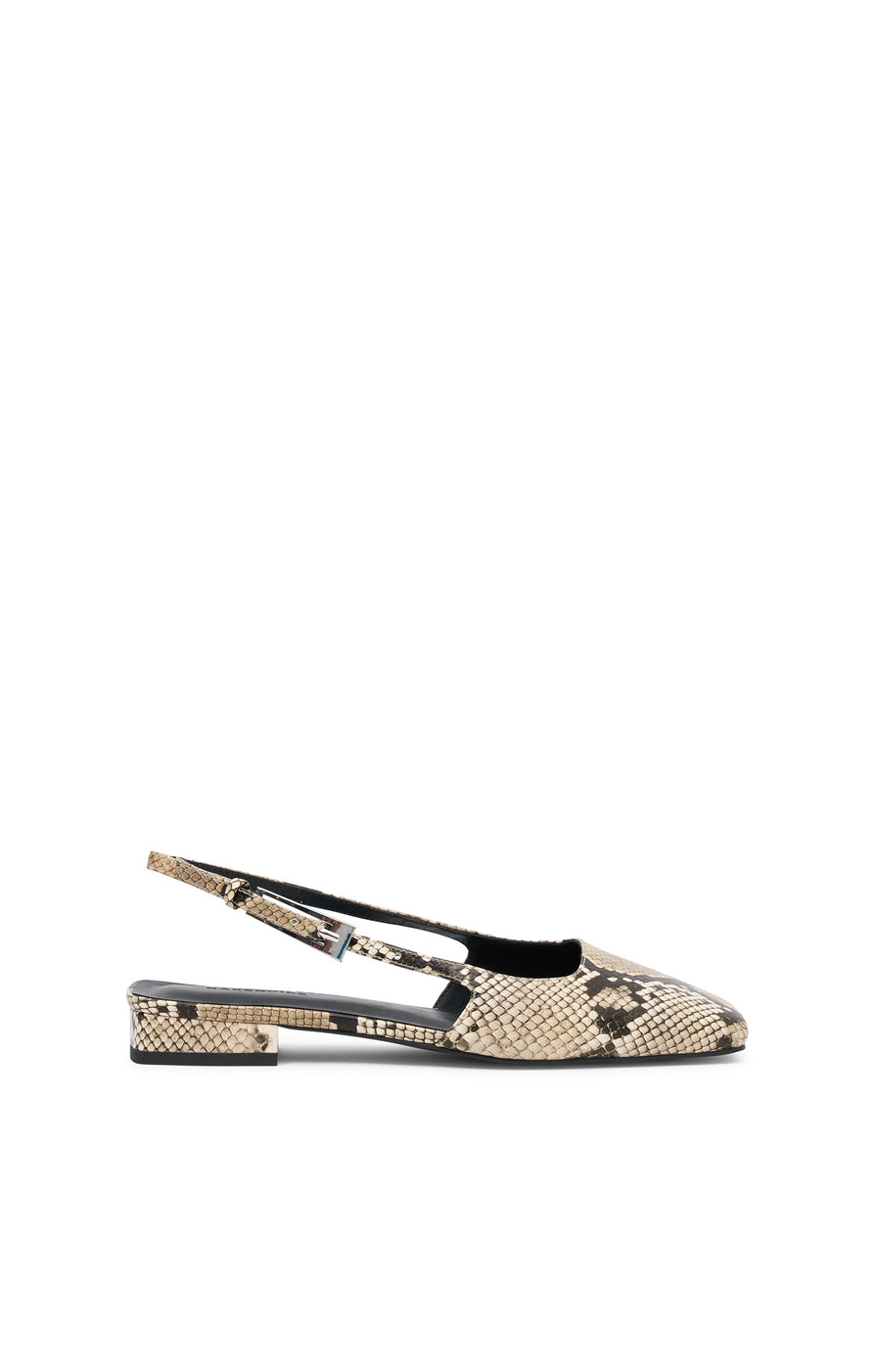 THE PENNY SNAKE PRINT FLAT | ghost