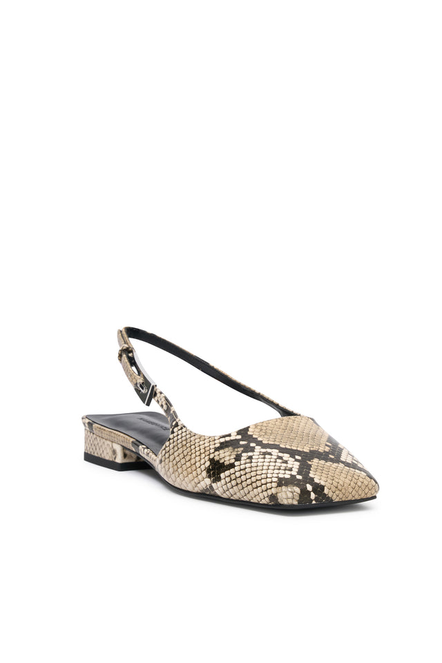 THE PENNY SNAKE PRINT FLAT 