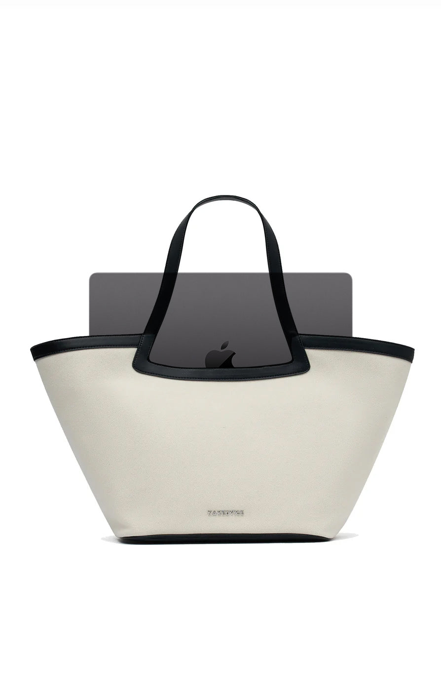 THE PORTIA CANVAS TOTE | laptop