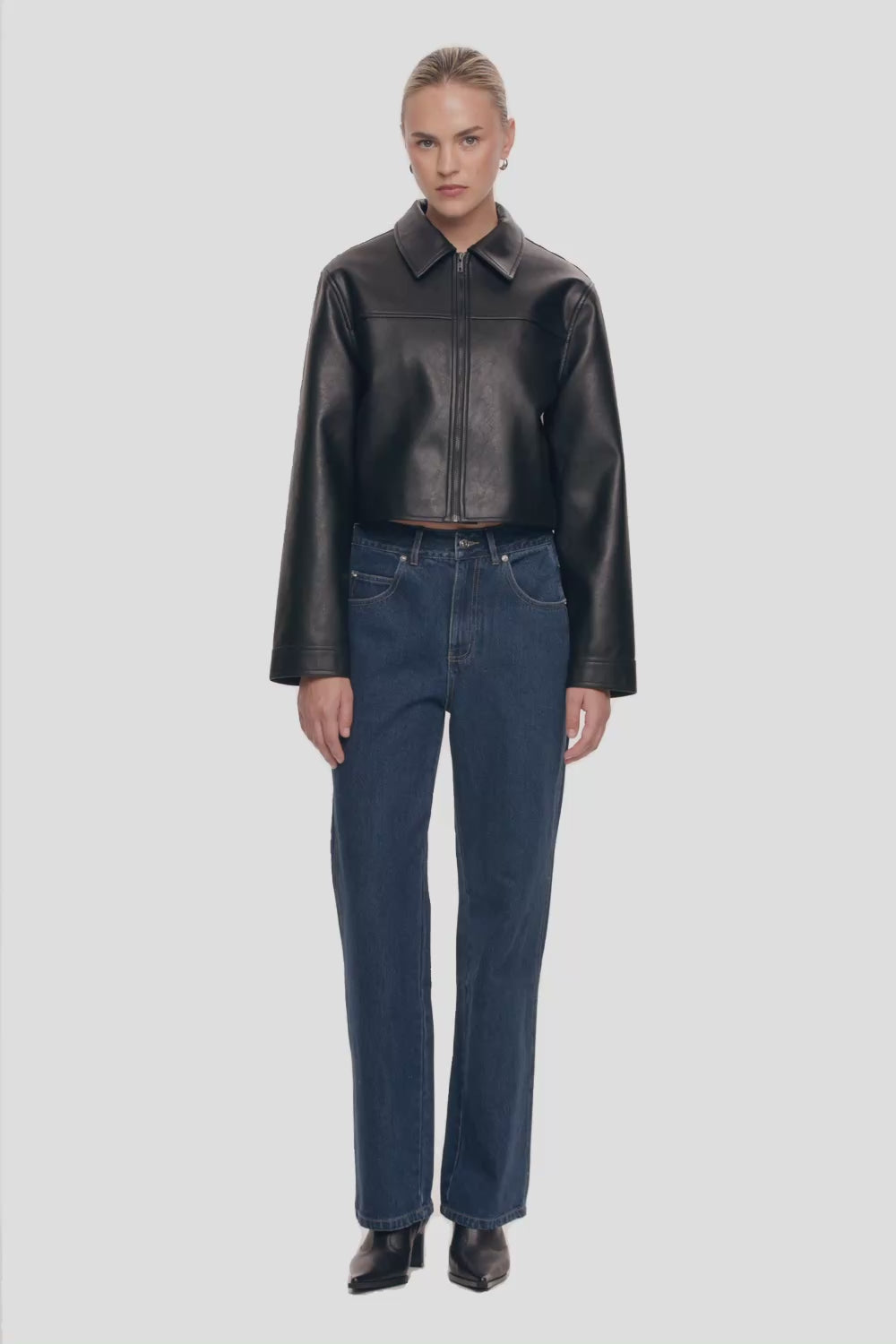 Nakedvice | The Xavier Straight Leg Blue Jean | Women's Denim Jeans