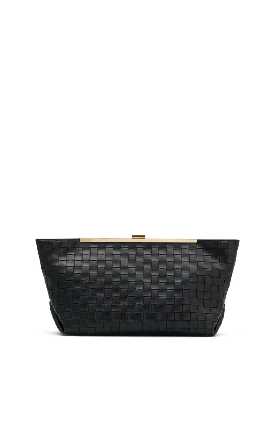 THE ROSETTA BLACK CLUTCH | ghost