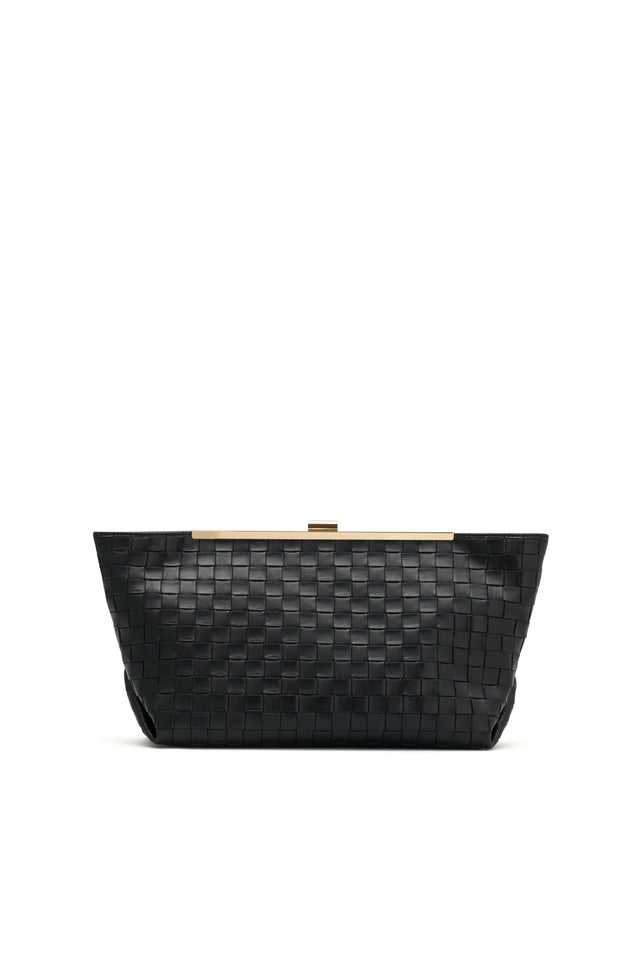 THE ROSETTA BLACK CLUTCH 