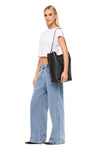 THE SMITH BLACK BUCKET BAG | model