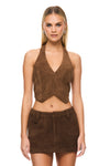 THE STATEN BROWN VEST | model