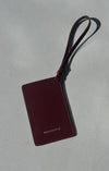 THE VENICE BURGUNDY LUGGAGE TAG | lifestyle