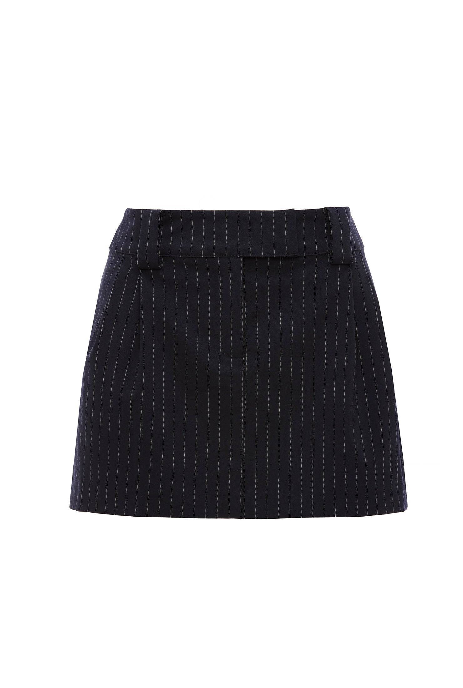 Pinstripe overall mini outlet skirt