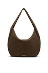 THE ZOE COCOA SUEDE BAG | ghost