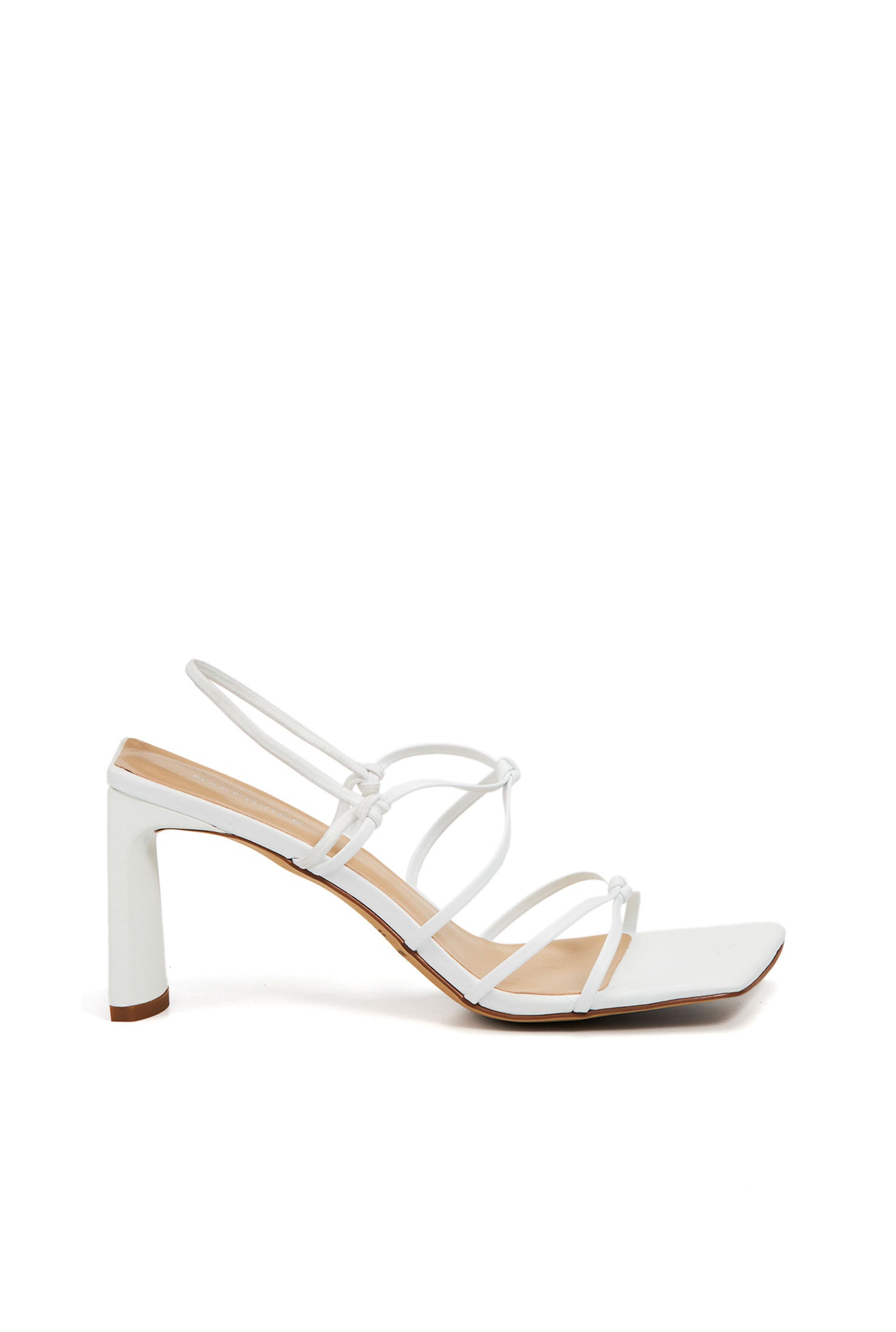 The Jas White | White Strappy Heel | Nakedvice